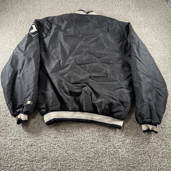 Vintage 90s Chicago White Sox Starter Jacker Mens XL Streetwear Hip Hop USA Made - Picture 12 of 13